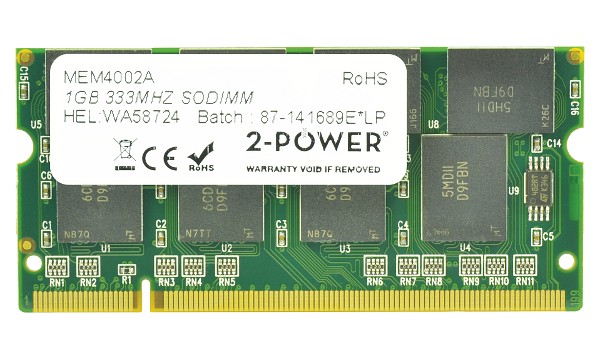 Portege M100-107 1GB PC2700 333MHz SODIMM