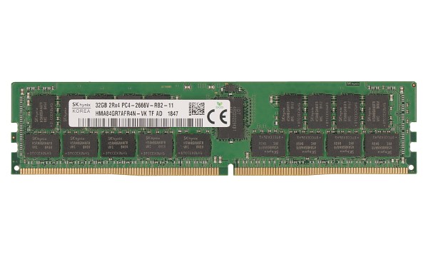 ProLiant DL360 Gen10 Entry 32GB 2Rx4 2666MHz ECC Reg RDIMM CL19