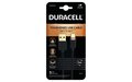 Duracell 1m USB-A ja USB-C kaapeli